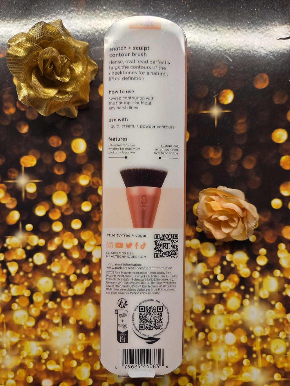 NWT Real Techniques Snatch + Sculpt Contour Makeup Brush #261 - Picture 5 of 10